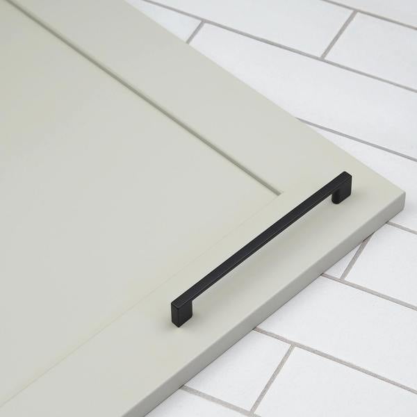 Handle & Home 160mm Matt Black Square D Handle