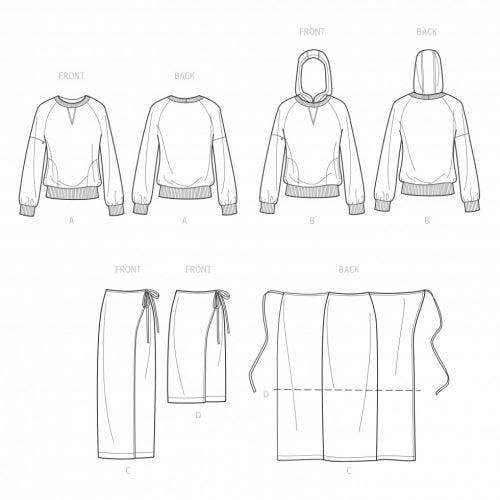 Simplicity Sewing Pattern 9450, Tops, Skirts for Women, H5 (6-8-10-12-14) - Intermediate