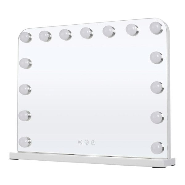 Frameless Hollywood Vanity Mirror with 11 Dimmable Lights Living and Home