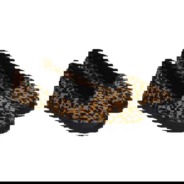 Superga Womens/Ladies 2441 Leopard Print Leather Calf Hair Ballerina Flats - Brown/Black