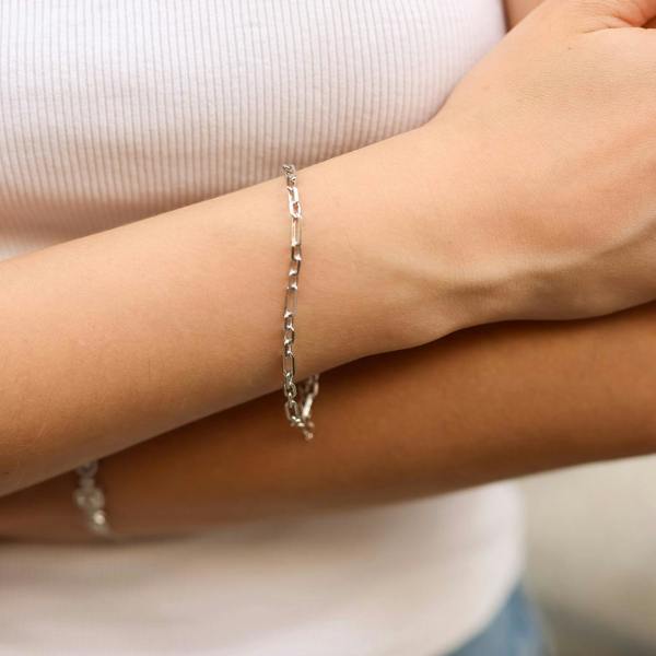 Spero London Sterling Silver Link Chain Bracelet