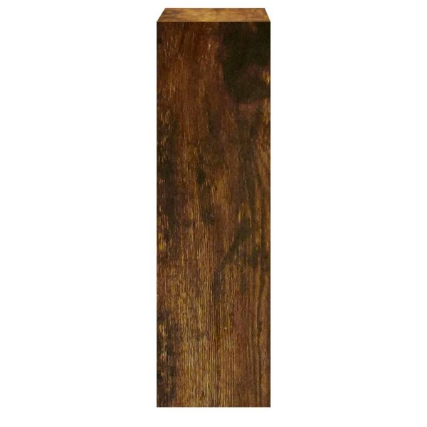 Berkfield Shoe Cabinet Smoked Oak 63x24x81 cm Engineered Wood