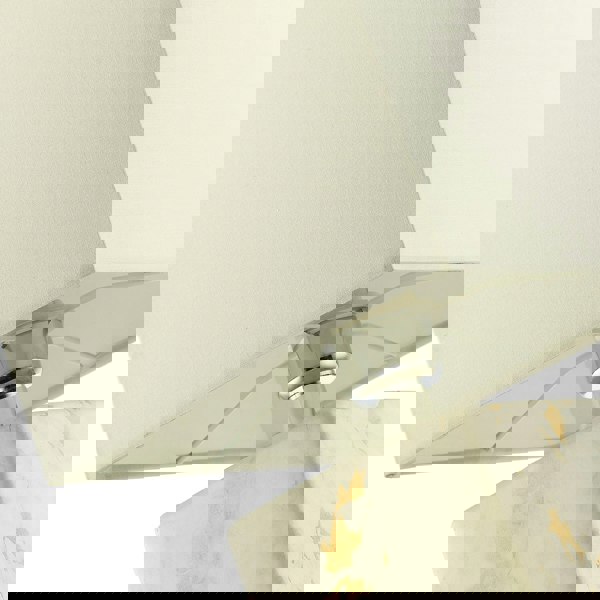 Designer Square Ceramic Table Lamp with Gold Marble Effect Finish Image 4