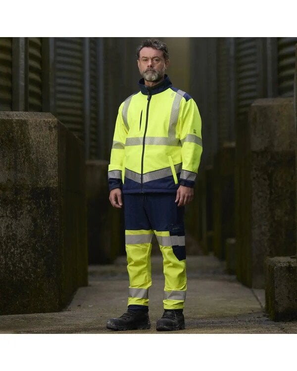 Leo Workwear Bowden EcoViz Softshell Jacket