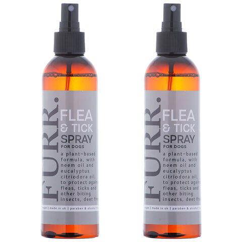 FURR Flea & Tick Spray 250ml x2 Natural, Plant-Based Formula