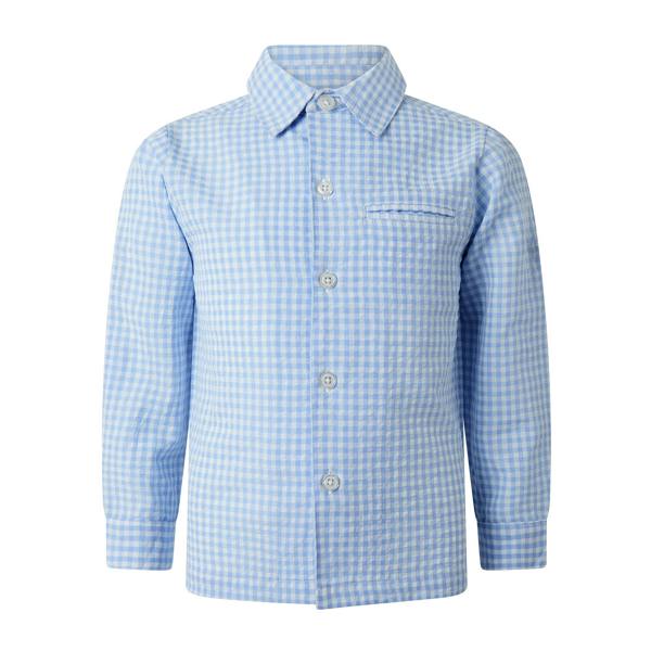 Rachel Riley Gingham Turn-up Shirt
