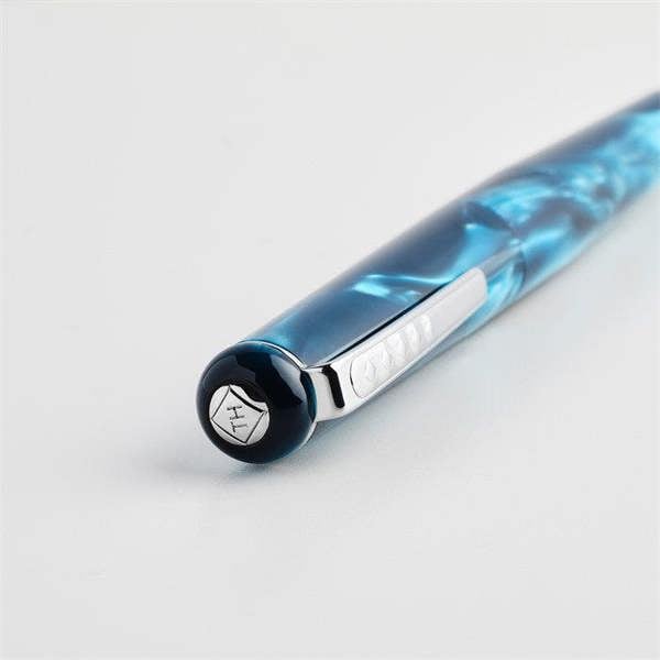 Tom Hessin Charles Collection Thames Blue Iridium Nib Medium