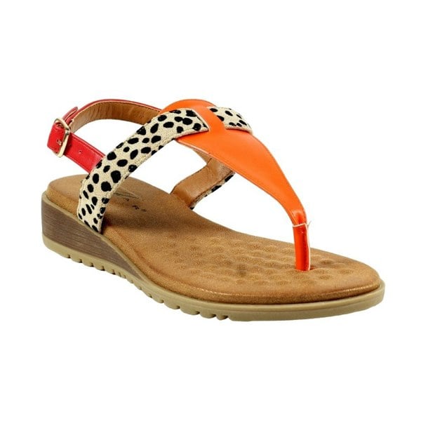 Lunar Women's Gina Sandals - Orange