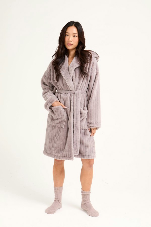 Cloud Dressing Gown in Mink - Wholesale - Robes
