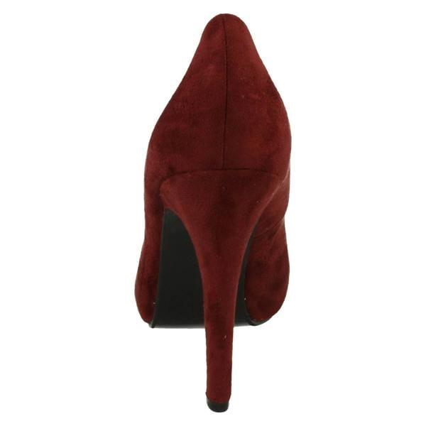 Spot On Ladies Spot On High Heel Platform Court Shoes