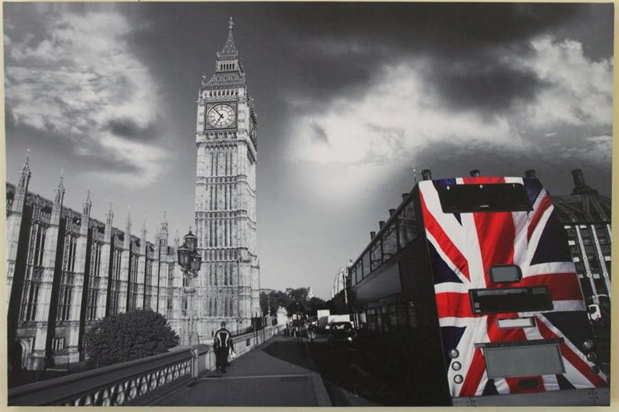Big Ben & London Bus Scene Print HD1374
