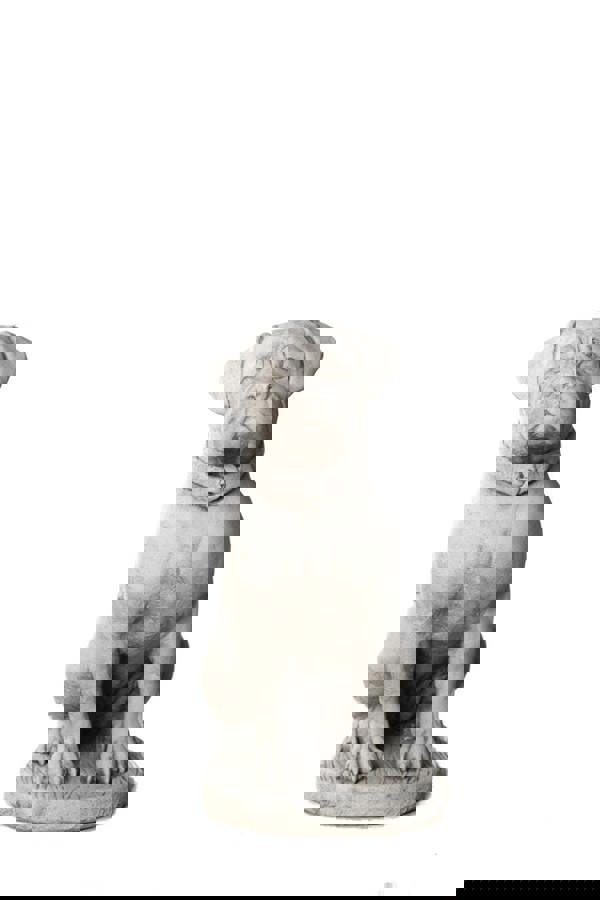 Stone Cast Large Boxer Dog Garden Ornament