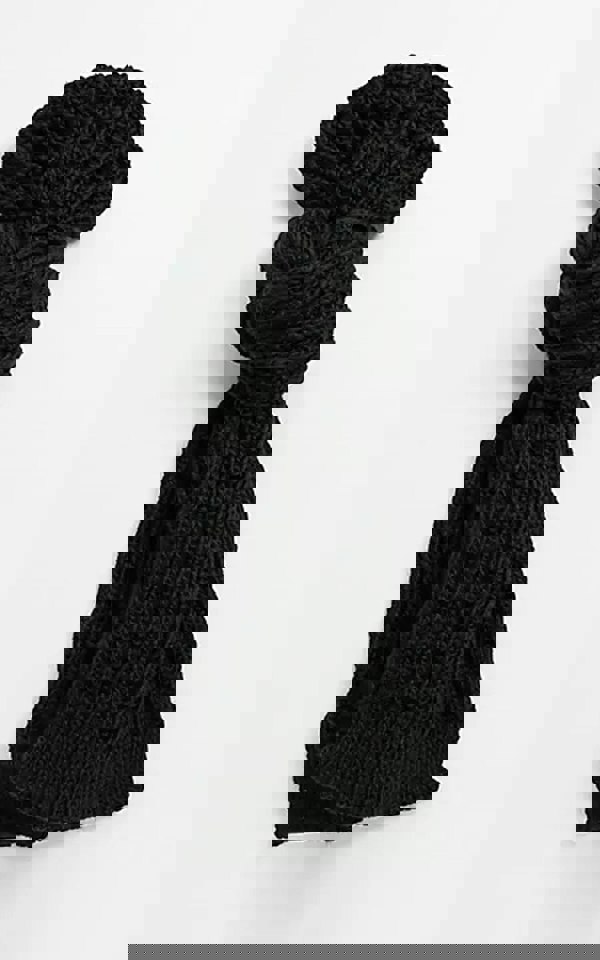 SVNX Black Chunky Knitted Scarf