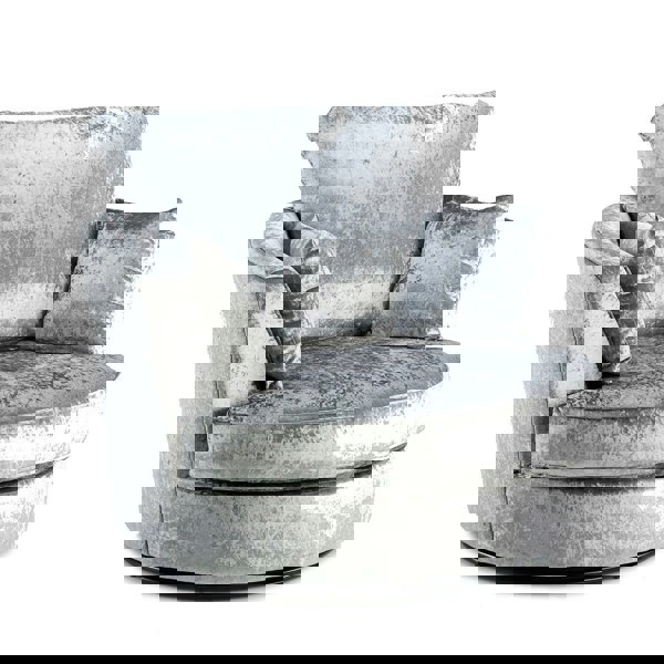 Crushed Velvet Swivel Chair - 2