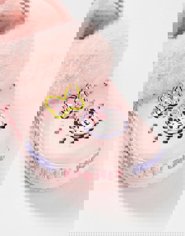 Disney Minnie Mouse Girls Pink Minnie and Daisy Fur Lined Clogs