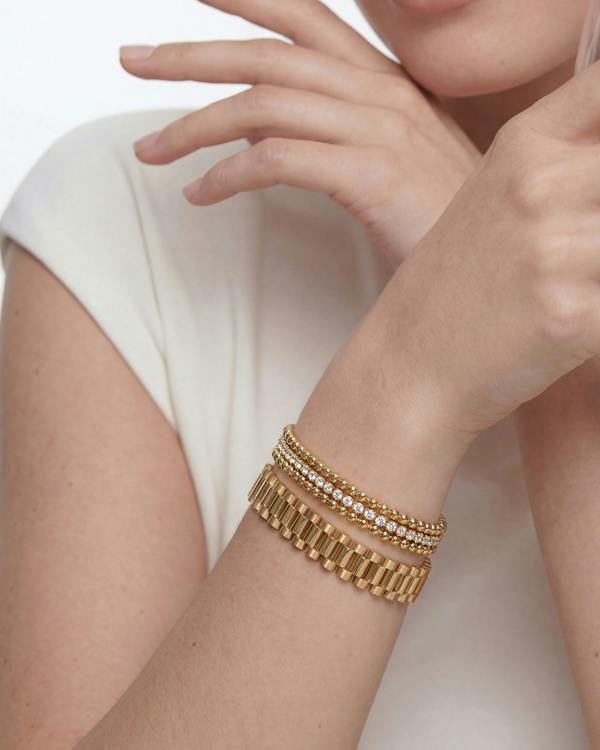 Elk & Bloom 14K Gold Chunky Watch Chain Link Bracelet