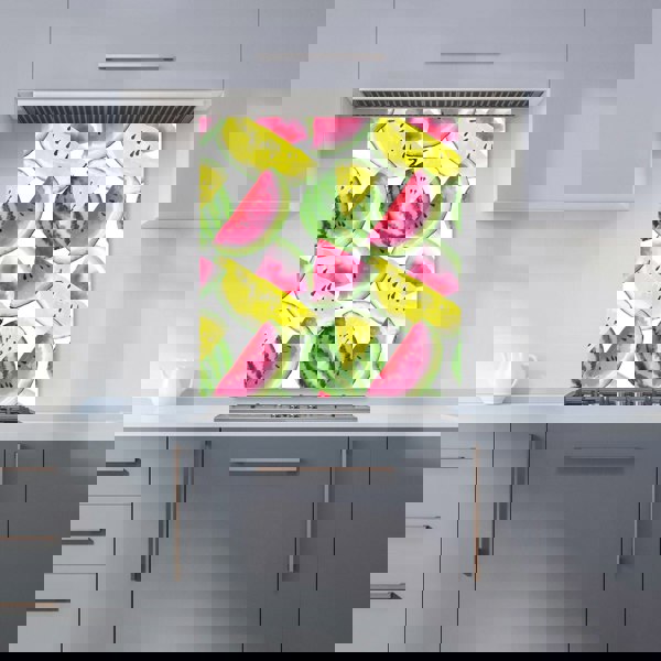 Warren Reed - Designer Colourful Melon Pattern Kitchen Splashback