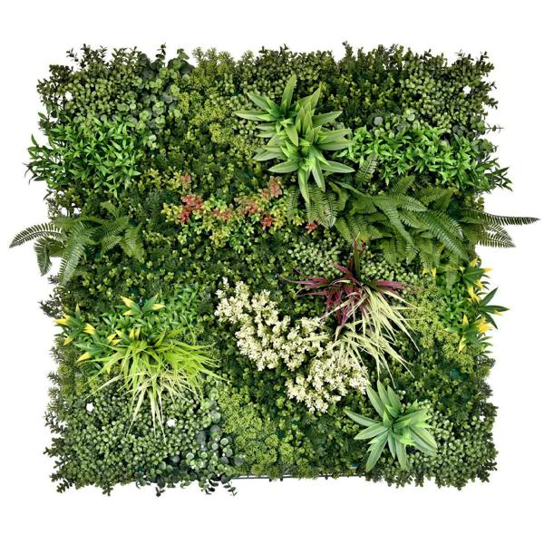 Premium Artificial Plants Green Wall Panel 1m x 1m - Gala B - Evergreenery