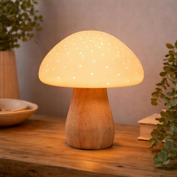 Dragodirect Mushroom Table Lamp Retro Bedside Night Light