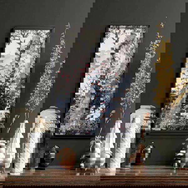 Picture Walls Living Room | Set of 3 Chinoiserie Wall art Prints