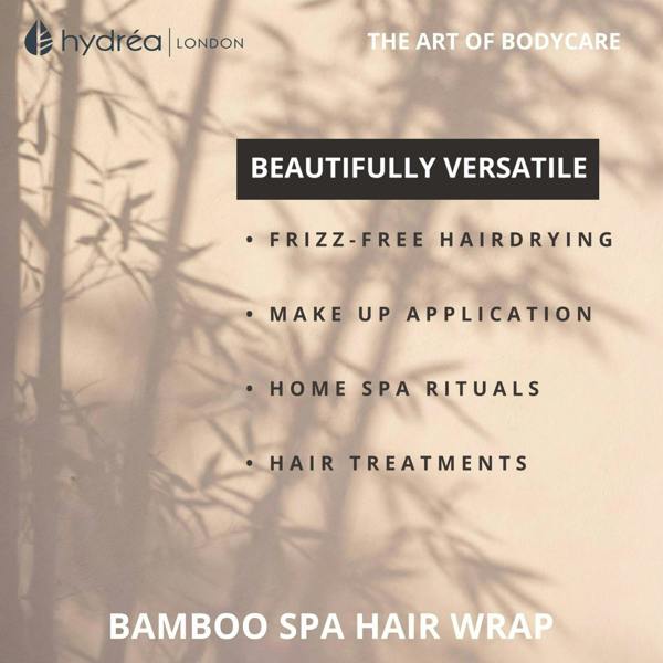 Hydréa London Eco-Friendly Bamboo + Cotton Hair Towel Wrap