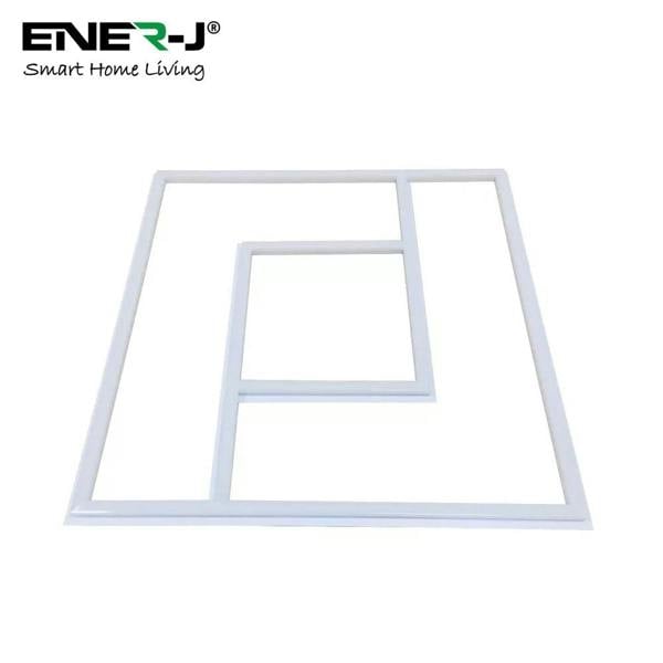 ENER-J 60x60cm LED Panel Light with PD Design - 40W, Cool White, Frame Border Edge Lights | Pack of 6 - 6500K