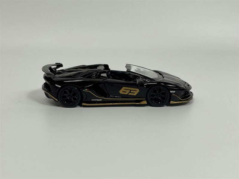 Mini GT Lamborghini Aventador SVJ 63 Roadster Nero Aldebaran 1:64 Mini GT MGT00803L