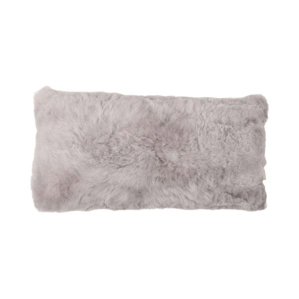  Alpaca Fur Cushion | Double sided | Short Wool Light Grey