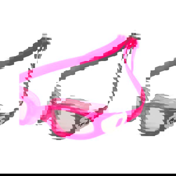 Pink Michael Phelps Tiburon kid swim goggles with clear lens