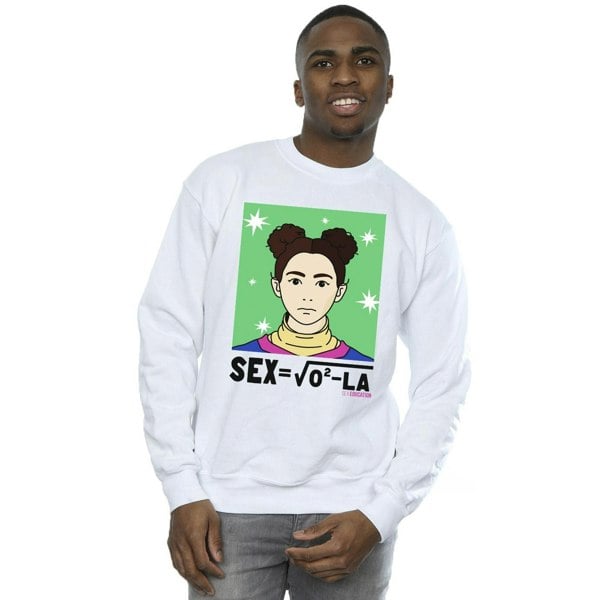 Netflix Mens Sex Education Ola Sex Equation Sweatshirt - White