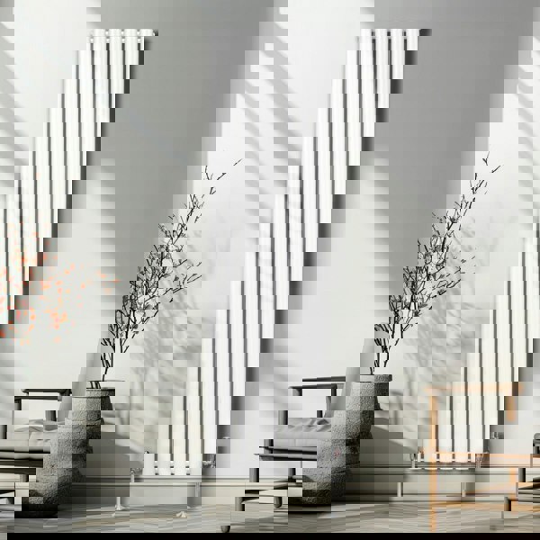 Monstershop Oval Column Radiator – 1800mm x 480mm – White