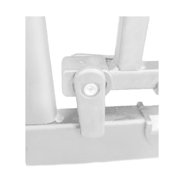 Safetots Extra Tall Elite Safety Gate, 71cm - 80cm, Matt White, Extra Tall 96.8cm in Height, Pressure Fit Stair Gate