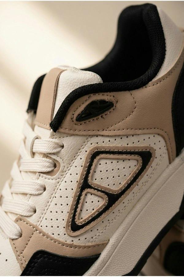 Cordelia Two Tone Panel Chunky Trainers - Black