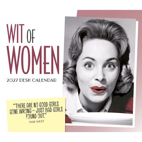 Wit Of Women Desk Calendar 2027, Desk Calendars, Day To View, Humour, Gift