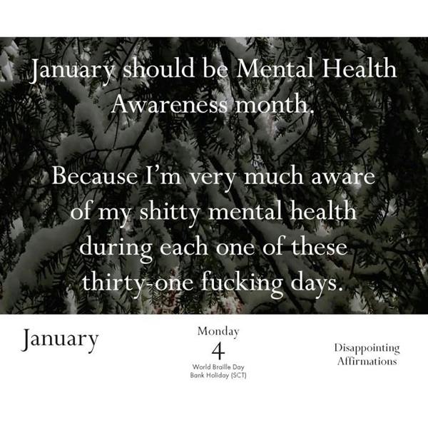 Chronicle Books Disappointing Affirmations Desk Calendar 2027, Desk Calendars, Day To View, Humour, Gift