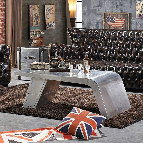 Aviator Coffee Table, Aluminium-Weilai Concept-Weilai Concept