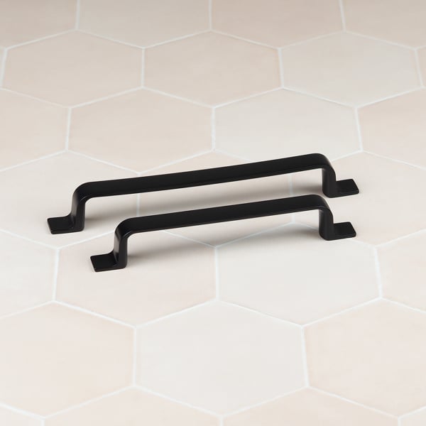 Handle & Home Matt Black Strap Handles