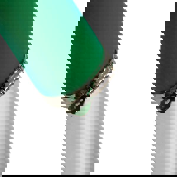 Green vacuum pole with a metal clamp and silver nozzle, designed for an 80L wet and dry vacuum, ideal for gutter cleaning