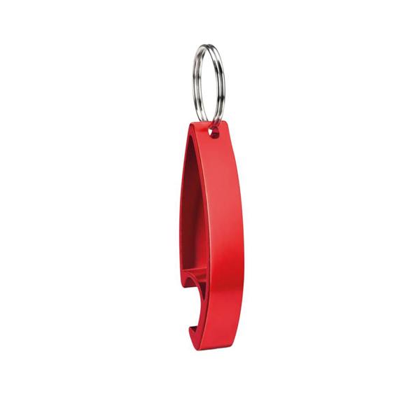 MidOcean Colour Twices Bottle Opener Keyring - Red - 