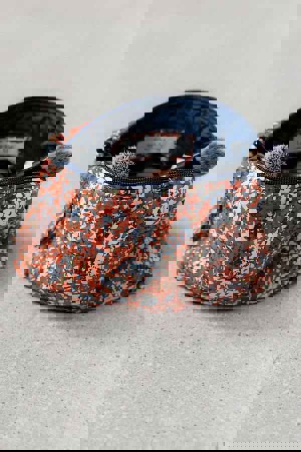 Lily & Me Connie Print Cosmetics Bag Ginger