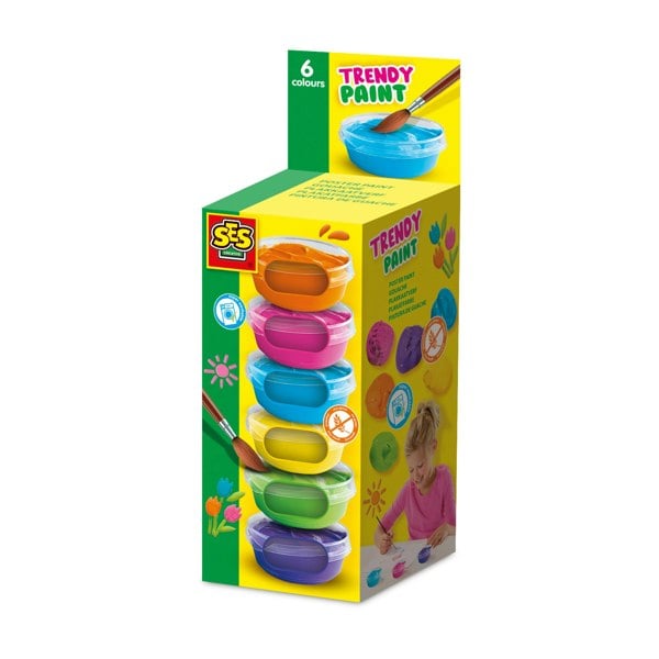  SES Creative Poster paint trendy (6x45ml)
