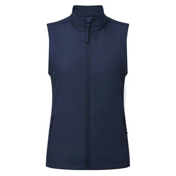 Premier Womens/Ladies Windchecker Recycled Printable Gilet - Navy