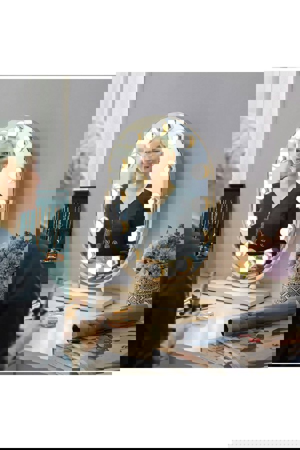 Living and Home 3 Lighting Modes & Touch Screen Control Tabletop Mirror