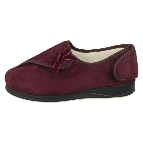 Padders Ladies Padders Hook And Loop Comfort Slippers Penny