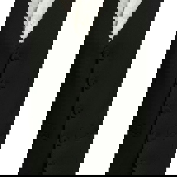 TruClothing Men's Plain Black Formal Waistcoat