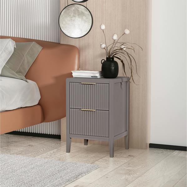 Cabinet Bits Castel 2 Drawer  Bedside Table