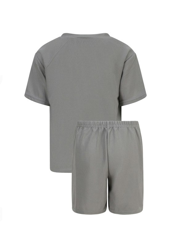 BALOU Waffle Pattern Two Piece