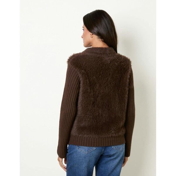 Blue Vanilla Fuzzy Knit Cardigan