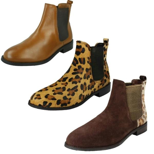 Leather Collection Ladies Leather Collection Chelsea Ankle Boots
