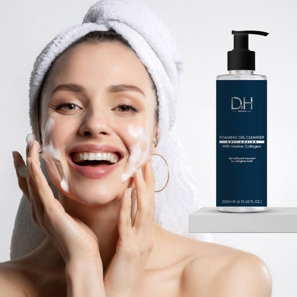 Dr H Foaming Gel Cleanser with Marine Collagen 120ml